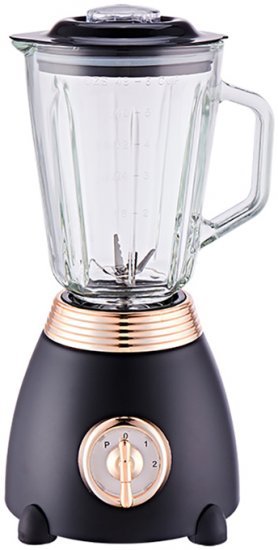 בלנדר זכוכית וינטג' 500W דגם Salvador ATL-5860B מבית Gold Line - צבע שחור