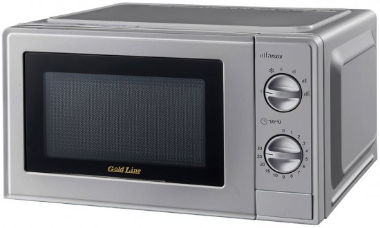 מיקרוגל 20 ליטר מכני 700W דגם P70T20P-V4S מבית Gold Line - צבע כסוף