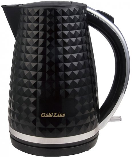 קומקום מעצבים 1.7 ליטר 2000W דגם Diamond ATL-725B מבית Gold Line - צבע שחור