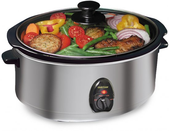 סיר בישול איטי נירוסטה 3.5 ליטר 200W דגם ATL-035 מבית Gold Line