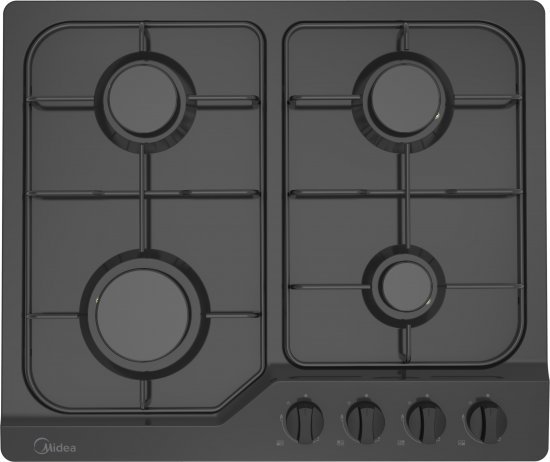 כיריים גז 4 להבות בישול שחורות Midea 60SJ401_MN04