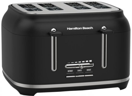 מצנם 4 פרוסות Hamilton Beach 22702-IS-BM - שחור מט