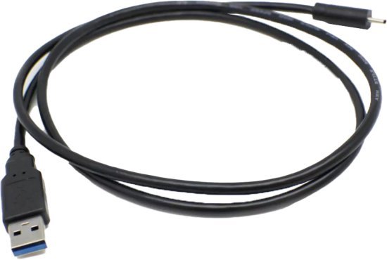 כבל סנכרון וטעינה מחיבור USB 3.0 Type-A לחיבור USB 3.1 Type-C באורך 5 מטר Gold Touch צבע שחור