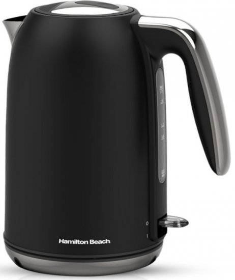 קומקום חשמלי 1.7 ליטר Hamilton Beach 41303-IS-BM 2200W - צבע שחור מט