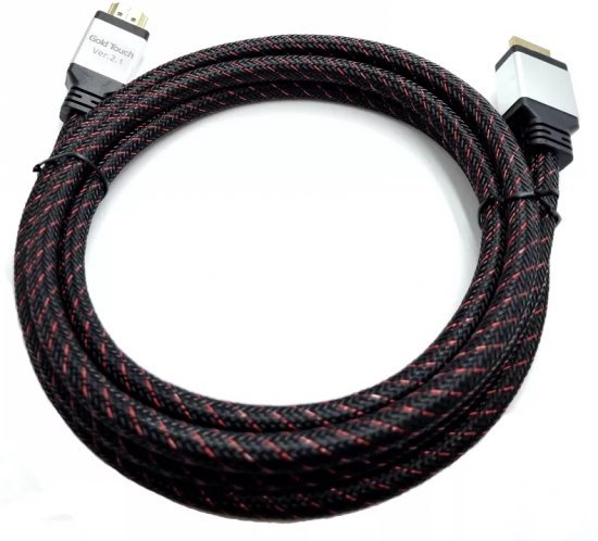 כבל HDMI לחיבור 2.1Ver FHD HDR 8K@60Hz / 4K@120Hz HDMI באורך 5 מטר מבית Gold Touch