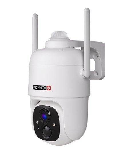 מצלמת אנליטיקה אלחוטית נטענת ProVision Outdoor Analytical IP Battery Camera FHD BCAM PT-07 - צבע לבן