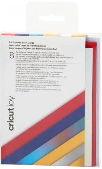 כרטיסי ברכה פויל R20 מבית Cricut - צבע אדום וכחול