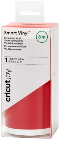 נייר ויניל Smart Permanent בגודל 13.9x304.8 ס''מ למכונת Joy מבית Cricut - צבע אדום