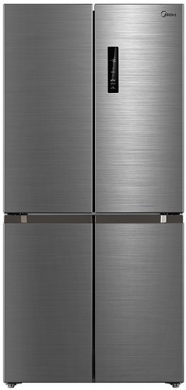 מקרר 4 דלתות מקפיא תחתון 470 ליטר Midea HQ-611RWEN - צבע נירוסטה