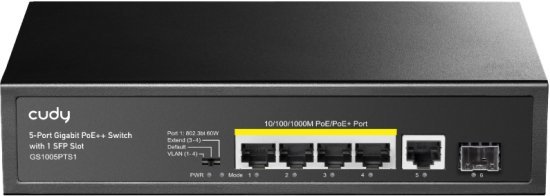 מתג Cudy 5-Port Gigabit PoE Ethernet Gigabit GS1005PTS1