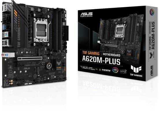 לוח אם ASUS TUF GAMING A620M-PLUS AMD AM5 A620 DDR5