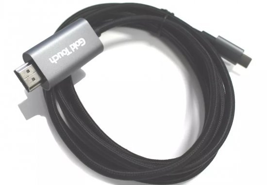 כבל מחיבור USB 3.1 Type-C לחיבור HDMI זכר Gold Touch