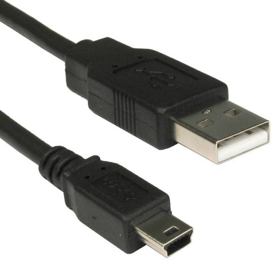 כבל מחיבור USB 2.0 לחיבור Mini USB 5 Pin באורך 1 מטר