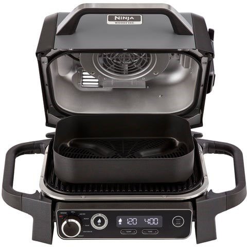 מעשנה גריל מנגל חשמלי Ninja Woodfire Electric BBQ Grill & Smoker 2400W OG701 2400W