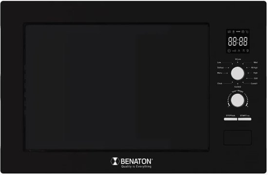 מיקרוגל דיגיטלי בנוי 27 ליטר מבית Benaton - צבע שחור