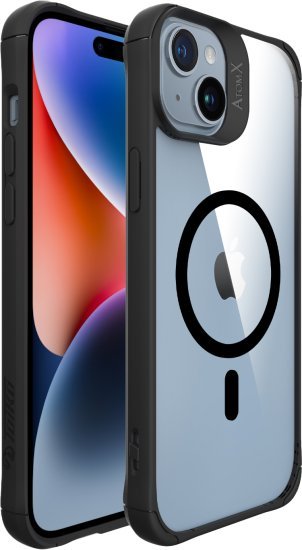 כיסוי Toiko AtomX MagSafe ל-Apple iPhone 15 - צבע שקוף