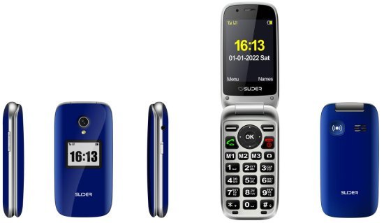 טלפון סלולרי למבוגרים Slider W70 4G - צבע כחול - שנה אחריות יבואן רשמי