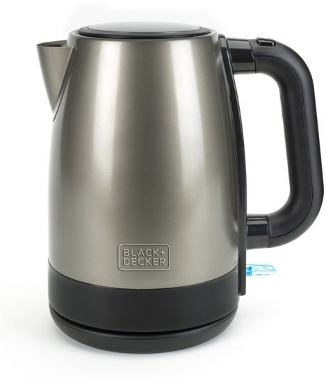 קומקום חשמלי יוקרתי 1.7 ליטר, 2200W בגימור נירוסטה מוברשת עם בסיס סיבוב 360° דגם BXKE2201E מבית Black+Decker – שנתיים אחריות יבואן רשמי