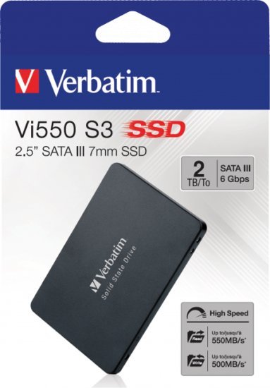 כונן קשיח Verbatim Vi550 S3 2.5 Inch 2TB SSD SATA III