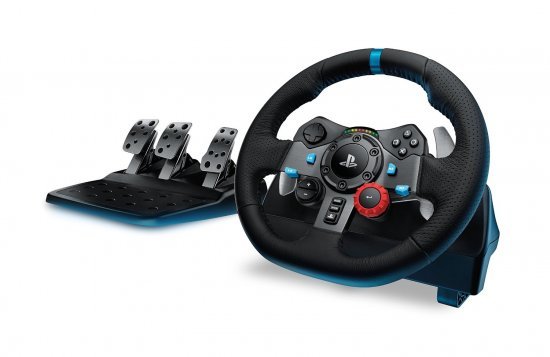 הגה מרוצים Logitech G29 Driving Force Racing Wheel - למחשב PC ו- PS3 / PS4 / PS5