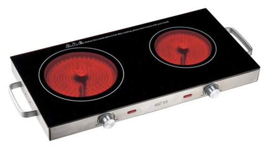 כירת בישול כפולה קרמית דגם Matrix 3200W Bologna