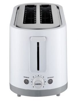 טוסטר קופץ מעוצב 4 פרוסות Popup דגם לונדון Matrix MX-T4006-WH 1400W - צבע לבן