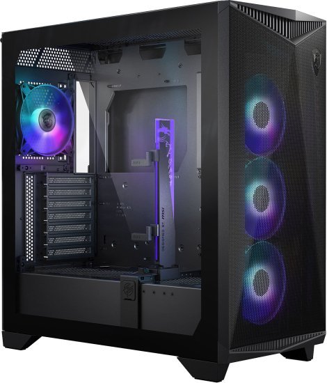 מארז מחשב ללא ספק MSI MPG GUNGNIR 300R AIRFLOW  Mid Tower - צבע שחור