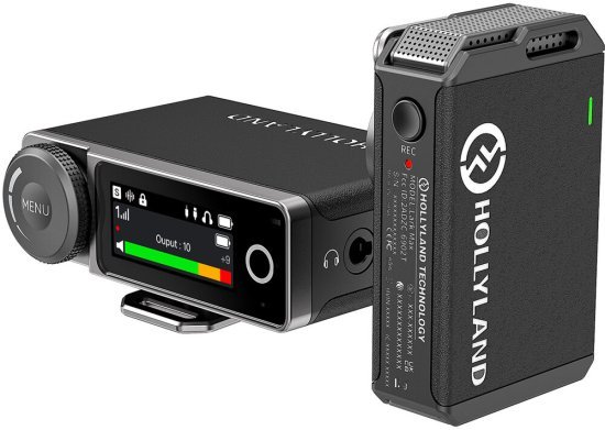 מערכת מיקרופון דש אלחוטית עם משדר אחד Hollyland Lark Max