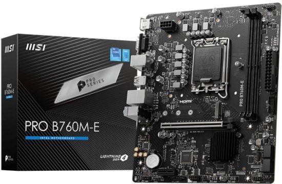 לוח אם MSI PRO B760M-E LGA1700 B760 DDR5