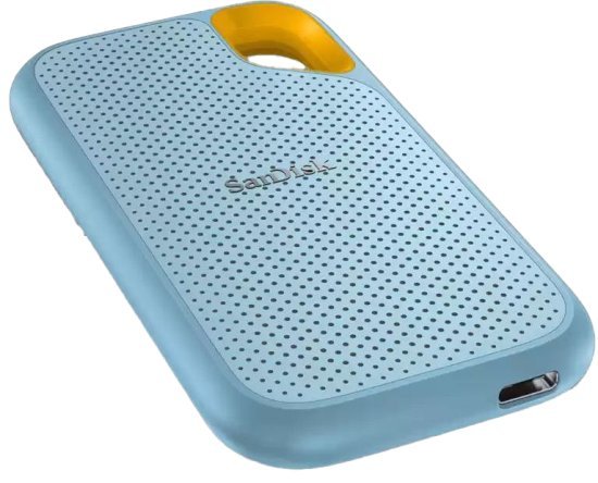 כונן קשיח SSD חיצוני נייד Sandisk Extreme Portable External 1TB SSD USB 3.2 - צבע תכלת