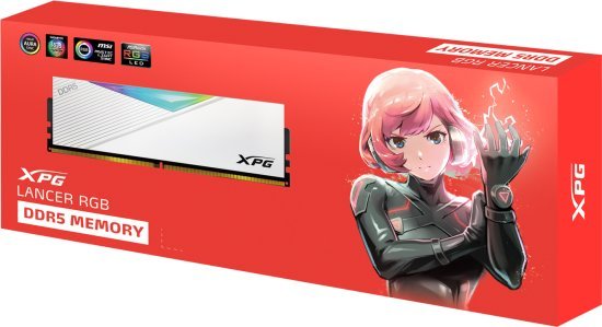 זכרון למחשב Adata XPG LANCER RGB 1x32GB DDR5 6000MHz CL30 AX5U6000C3032G-CLARWH