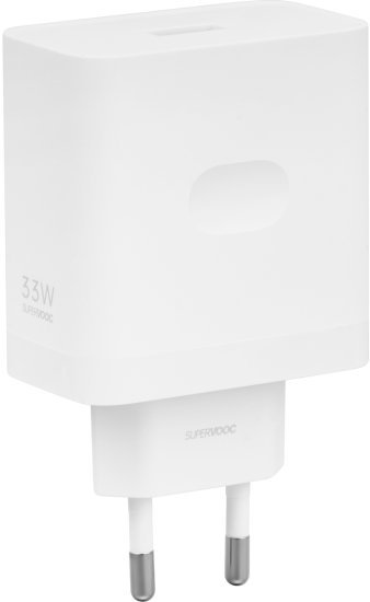 מטען קיר מהיר Supervooc 33W מבית OnePlus - צבע לבן - שנה אחריות ע''י היבואן הרשמי