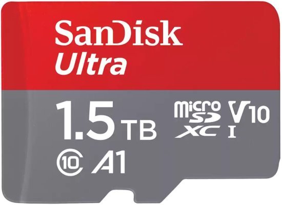 כרטיס זיכרון ללא מתאם SanDisk Ultra MicroSDXC UHS-I - דגם SDSQUAC-1T50-GN6MN - נפח 1.5TB