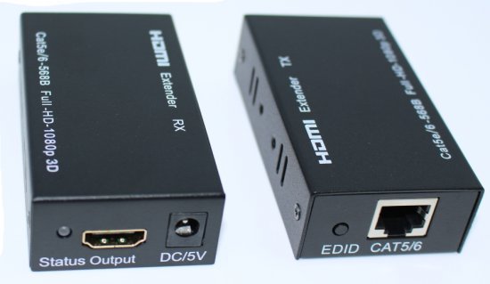 מאריך HDMI דרך חיבור RJ45 עד 60 מטר Gold Touch HDMI-EX-60