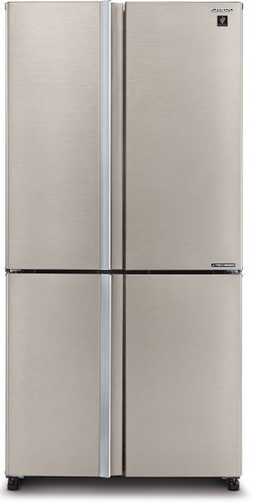 מקרר 4 דלתות מקפיא תחתון 611 ליטר Sharp SJ-FERN87V-BS - נירוסטה