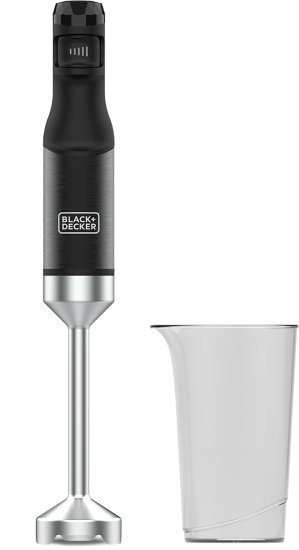 מוט בלנדר עוצמתי 1500W עם להבי נירוסטה אל-חלד ומיכל מדידה 700 מ״ל בגימור נירוסטה BPA FREE דגם BXHB1501E מבית Black+Decker – שנתיים אחריות יבואן רשמי