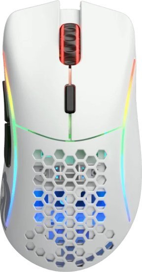 עכבר גיימרים אלחוטי Glorious Model D Wireless RGB - צבע לבן מט