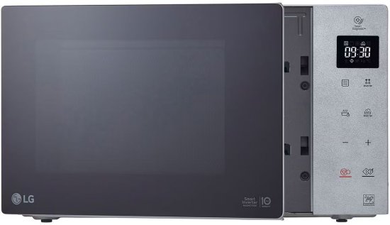 מיקרוגל דיגיטלי 25 ליטר LG MS2535GISS Smart Inverter 1000W - צבע כסוף