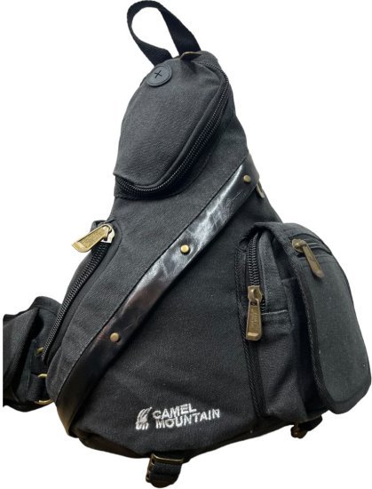 תיק חזה/שכם / גב דגם Bonanza מבית Camel Mountain - צבע שחור