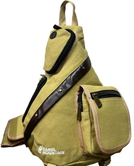 תיק חזה/שכם / גב דגם Bonanza מבית Camel Mountain - צבע בז'