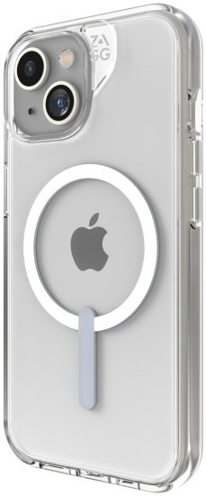 כיסוי ל-iPhone 13/14/15 / 16e דגם Crystal Palace Snap כולל MagSafe מבית ZAGG - צבע שקוף