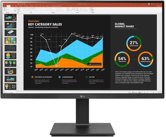 מסך מחשב ''LG 27BQ75QB-B IPS QHD IPS 27