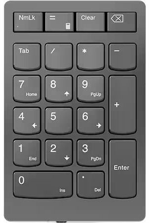 מקלדת מספרים אלחוטית Lenovo Go - צבע Storm Gray