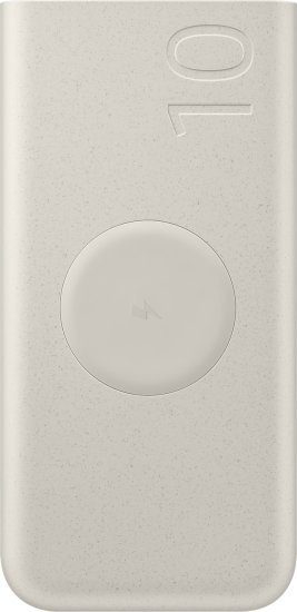 סוללת גיבוי אלחוטית ניידת 10000mAh דגם EB-U2510XUEGWW מבית Samsung - צבע בז'