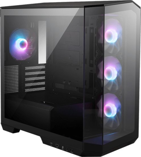 מארז מחשב ללא ספק MSI MAG PANO M100R PZ Micro ATX Tower - צבע שחור