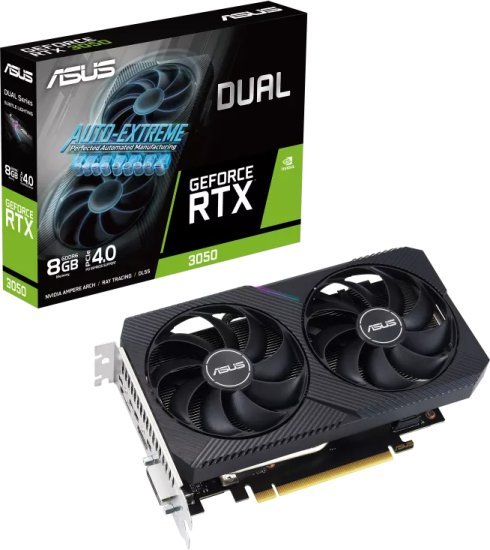 כרטיס מסך ASUS Dual RTX 3050 V2 8GB GDDR6 DUAL-RTX3050-8G-V2