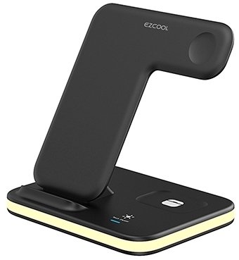 עמדת מטען שולחן אלחוטית QI 15W דגם WP-807 מבית EZCool