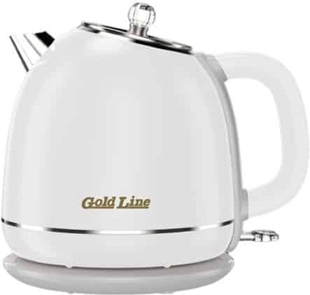 קומקום חשמלי נשלף 1.7 ליטר דגם ATL-755W 1500W מבית Gold Line - צבע לבן