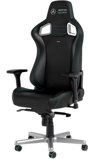 כיסא מחשב גיימינג סדרת EPIC דגם Mercedes AMG Petronas F1 Team 2021 מבית Noblechairs - מהדורה מיוחדת - צבע שחור