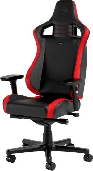 כיסא גיימינג קומפקטי סדרת Epic Compact מבית Noblechairs - צבע שחור / קרבון / אדום